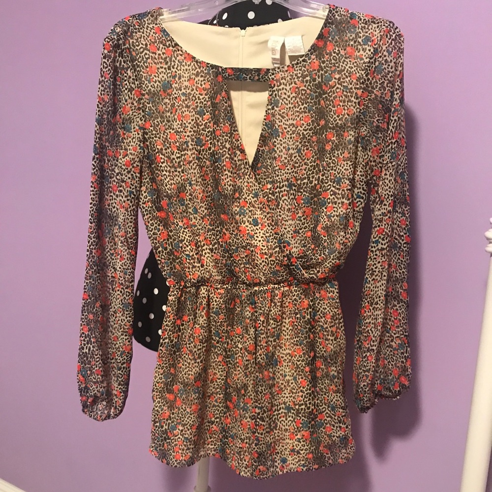 Cheetah print romper